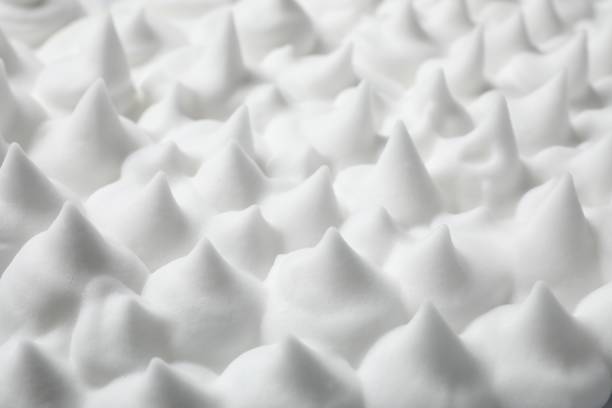 istock Texture of white shaving foam as background, closeup 1661903456