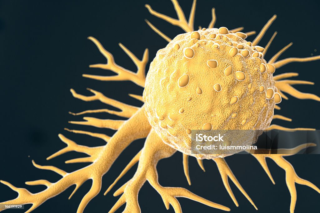 Cancer Cell Cancer Cell, computer artwork Isolated. Cancer Cell Stock Photo