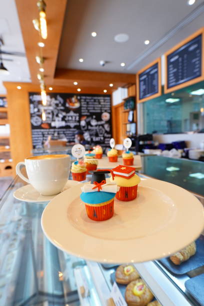 istock Cup cakes and coffee at Jazz Cafe in Doha 1661921700