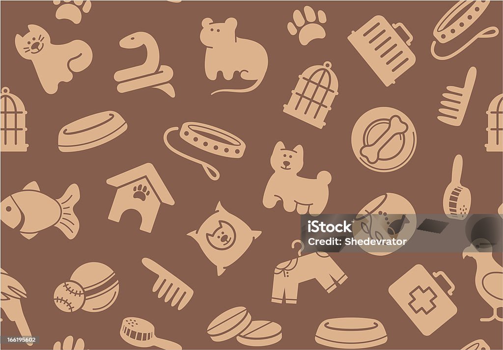 Soin fond sans couture animaux de compagnie - clipart vectoriel de Aliment libre de droits