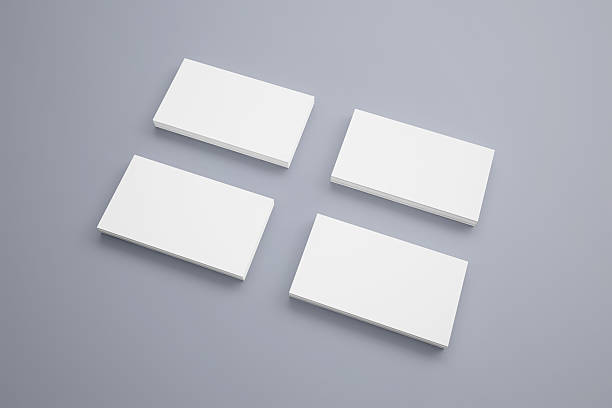 istock Blank Business Cards with soft shadows 166195767