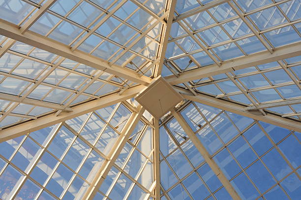 istock Dome of transparent roof 166195853