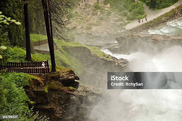 Observation Point At Krimml Waterfalls Stock Photo - Download Image Now - Austria, Condensation, Distant