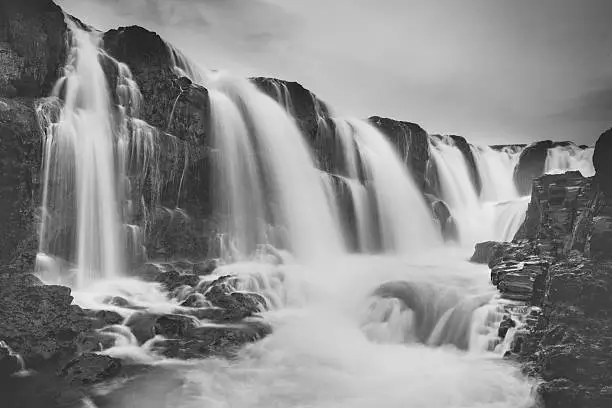 Photo of B&W Waterfall