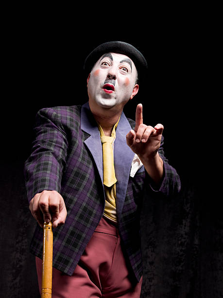 Male actor making a face on the stage