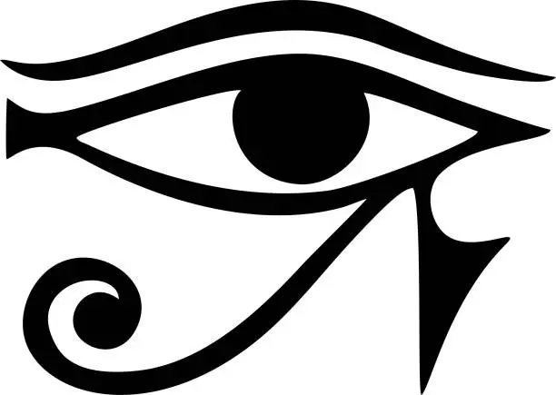 Vector illustration of Eye of Horus - amulet