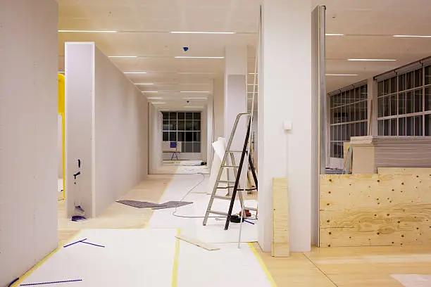 Photo of An on-going office renovation 