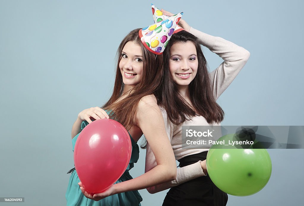 Grupo de hermosas chicas en fiesta - Foto de stock de Actividad libre de derechos