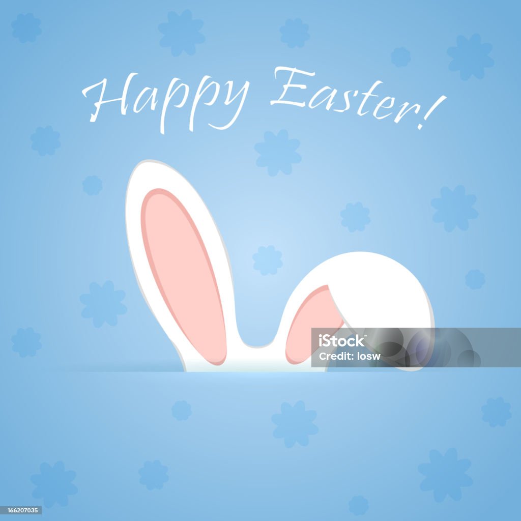 Ears of a rabbit Ears of an Easter rabbit, illustration. Abstract stock vector