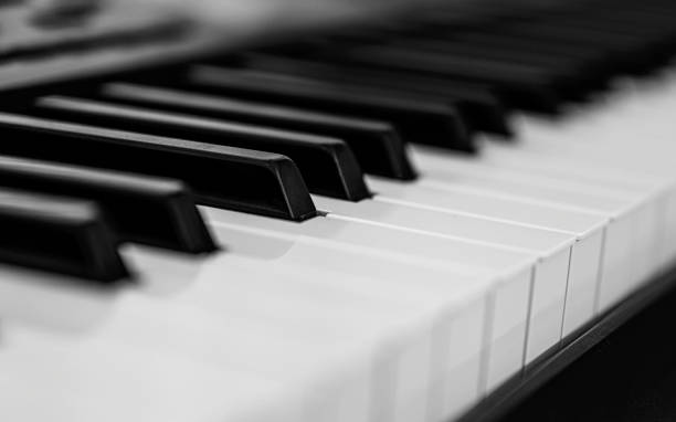 istock Electric Digital Piano Keyboards close-up with selective soft focus 1662082874