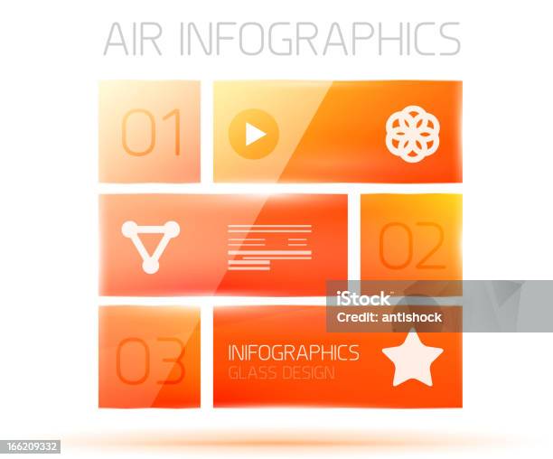 Pomarańczowy Błyszczący Infografika Szablon - Stockowe grafiki wektorowe i więcej obrazów Abstrakcja - Abstrakcja, Bez ludzi, Biznes