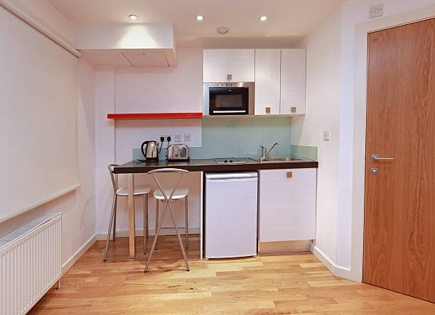 Modern small kitchen stock photo