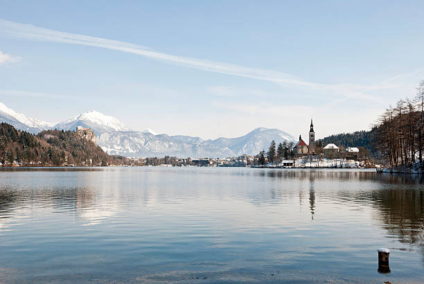 istock Lake Bled with castle behind, Slovenia 166213795