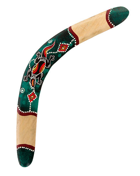 boomerang - aborigine australian culture boomerang isolated foto e immagini stock