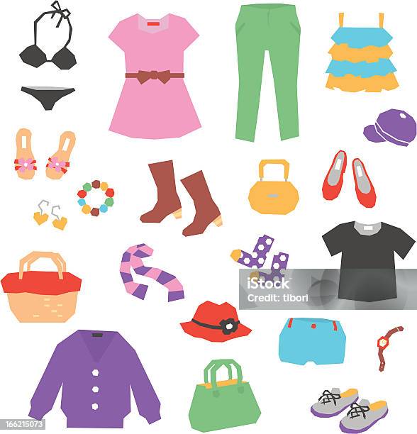 여성용 의류 가방에 대한 스톡 벡터 아트 및 기타 이미지 - 가방, 개인 장식품, 귀걸이