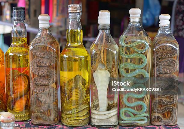 Serpente Liquori Laos - Fotografie stock e altre immagini di Serpente - Rettile - Serpente - Rettile, Vino, Bottiglia