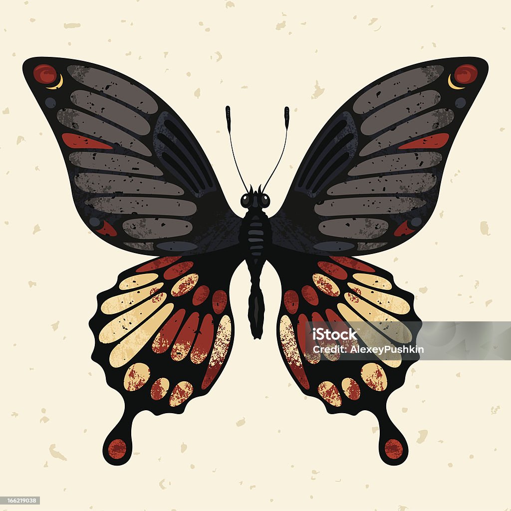 Vector de mariposa - arte vectorial de Amarillo - Color libre de derechos