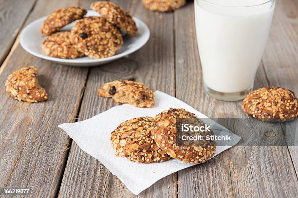 Oatmeal Cereal Cookies Stock Photo - Download Image Now - Baked Pastry Item, Bakery, Baking