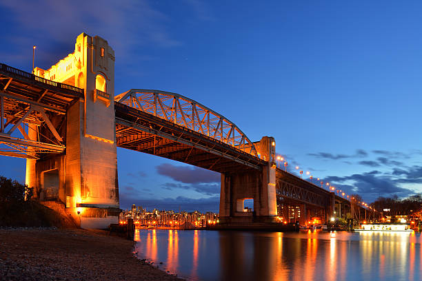 istock Vancouver's historic Burrard Bridge at night 166219794