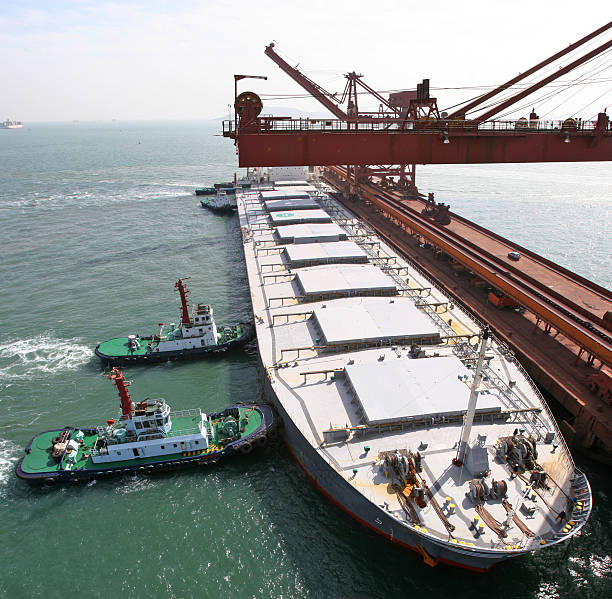 bulk freighter - coal crane transportation cargo container zdjęcia i obrazy z banku zdjęć