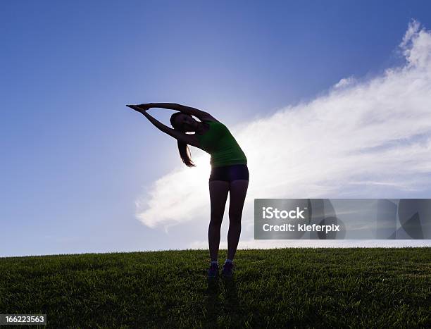Yoga Silhouette Stock Photo - Download Image Now - Adult, Adults Only, Back Lit