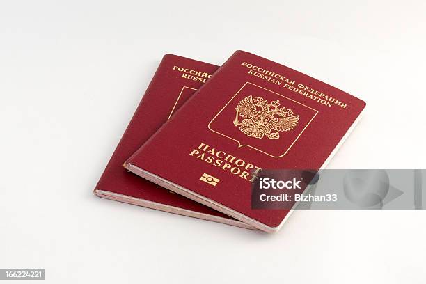 Два Русских Паспорта — стоковые фотографии и другие картинки Аэропорт - Аэропорт, Бизнес, Бумага