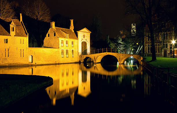 istock The Bridge and Convent entrance in Bruges 166225856