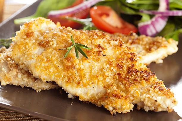 istock Organic Homemade Breaded Chicken 166227200