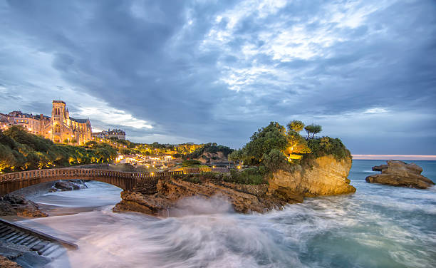 istock Dusk in Biarritz ,France 166228606