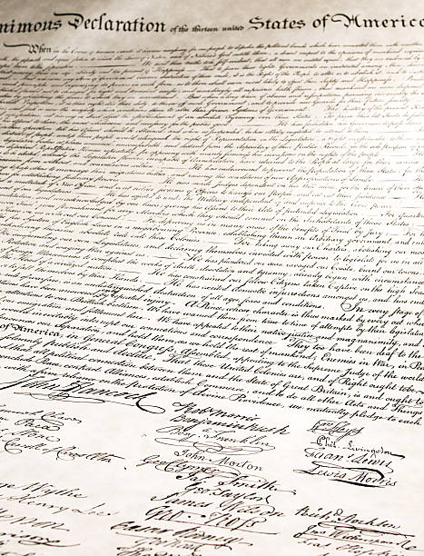 istock Signatures on Declaration of Independence 166228822