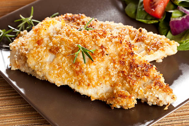istock Organic Homemade Breaded Chicken 166229589