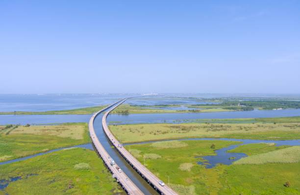 istock Beautiful blue sky over Mobile Bay, Alabama 1662326209
