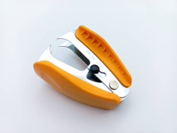 Staple remover or anti-stepler isolated on a white background. Full depth of field.