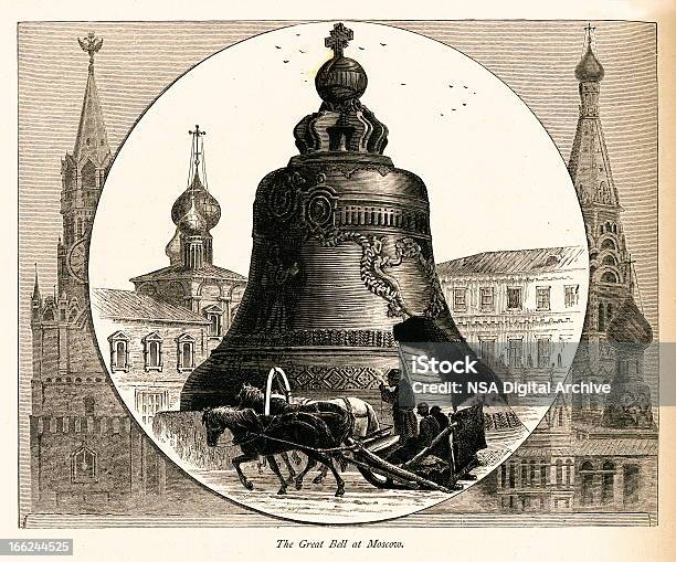 Wielki Bell W Moskwie Rosja - Stockowe grafiki wektorowe i więcej obrazów Moskwa