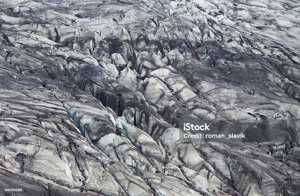 Geleira de Skaftafell Skaftafellsjokull moraine, National Park, Islândia - Foto de stock de Abstrato royalty-free