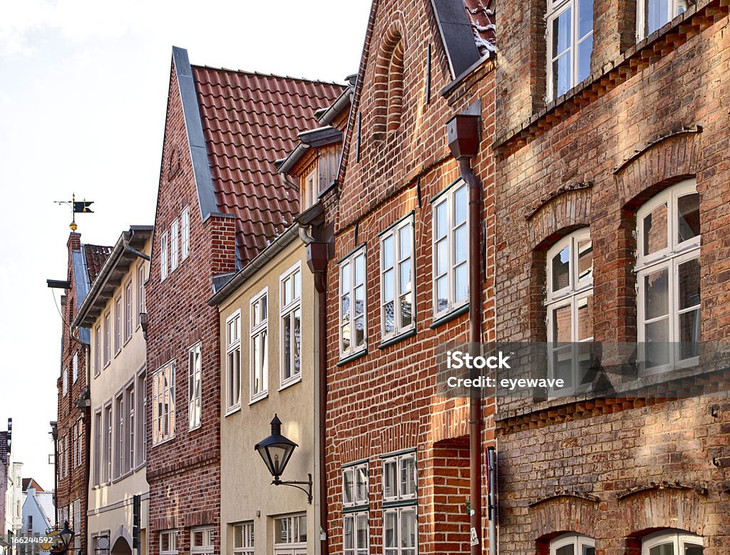 Historic facades at Lüneburg Facades of historic houses at the old town of Lüneburg Lüneburg Stock Photo