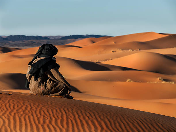 istock Touareg looks in the desert 166247441