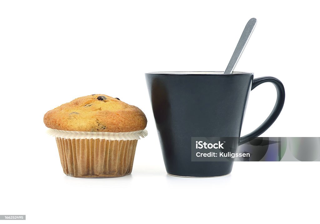 Muffin al cioccolato e caffè Tazza - Foto stock royalty-free di Alimentazione non salutare