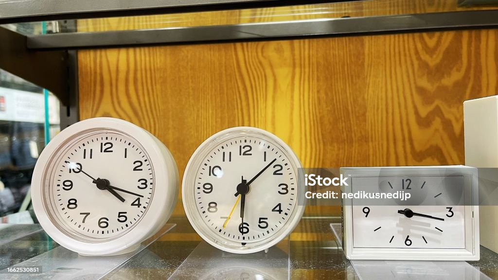 Various Types Of Wall Analog Clocks In Catalog Stock Photo Download