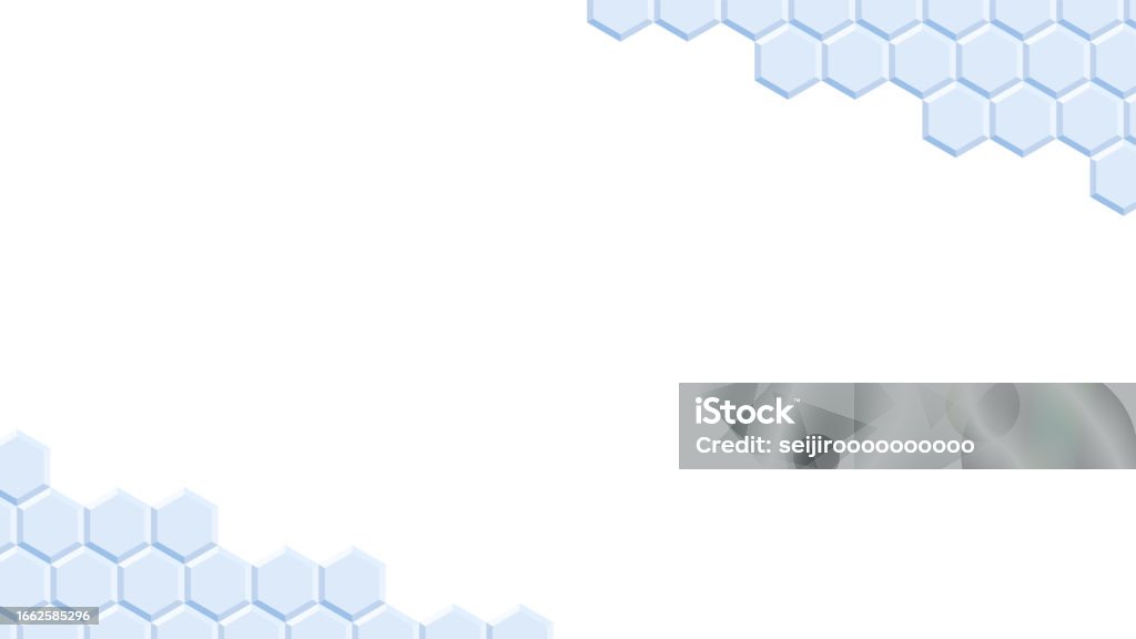 Vector Bottom Background Blue Hexagon Pattern Backgroundseparate Top And Bottom Diagonally Stock ...