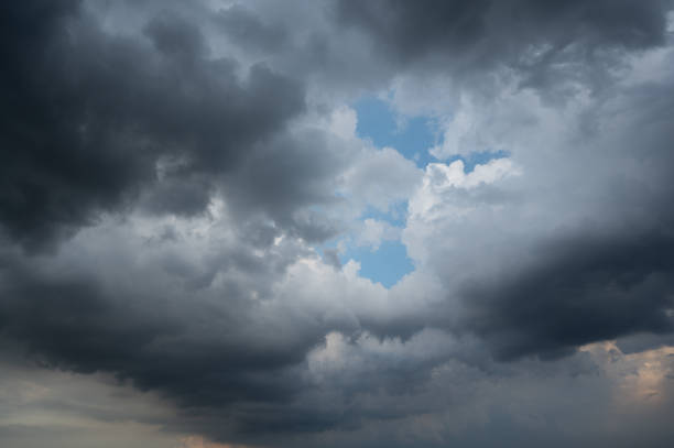 istock Clouds of rain on the sky began to form before falling 1662610184