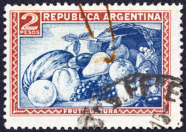 istock Argentinian stamp shows various fruits (1936) 166265468