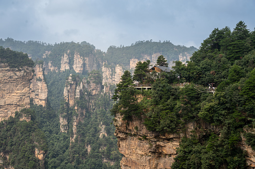 Zhangjiajie Forest National Park in Hunan, China. The Standing mountain in China