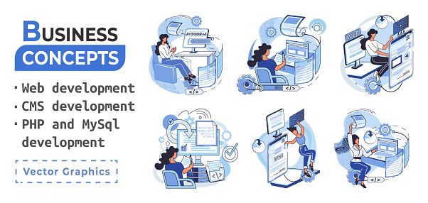 Website Architecture Concepts Web Development Php Mysql Cms Interface ...