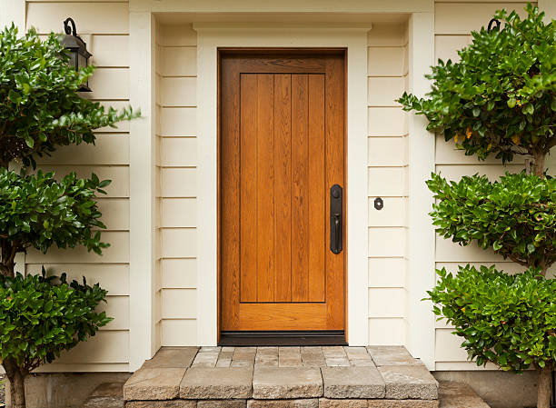 Front Door Front door and stoop. porch stock pictures, royalty-free photos & images