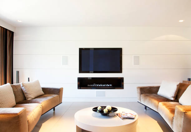 istock Sofa and television in modern living room 166272412