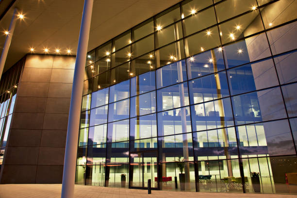 istock Glass walls of modern building 166272423