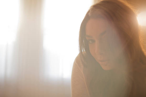istock Blurred view of woman's face 166273201