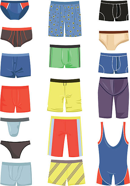 skivvies - swimming trunks stock illustrations