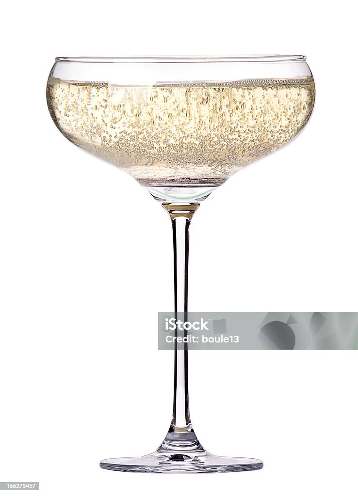 glass of champagne isolated glass of champagne isolated on a white background Champagne Stock Photo